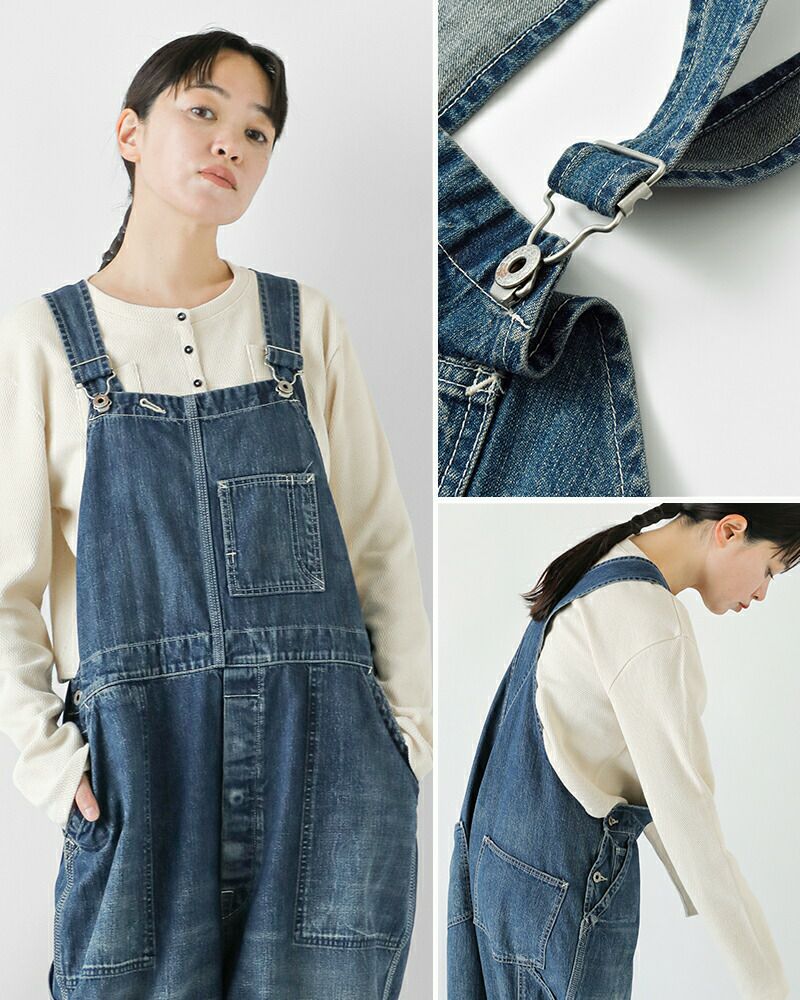ラポドゥジェム/デニムカバーオール LA PEAU DE GEM（ラポドゥジェム）の「【LA PEAU DE GEM】denim