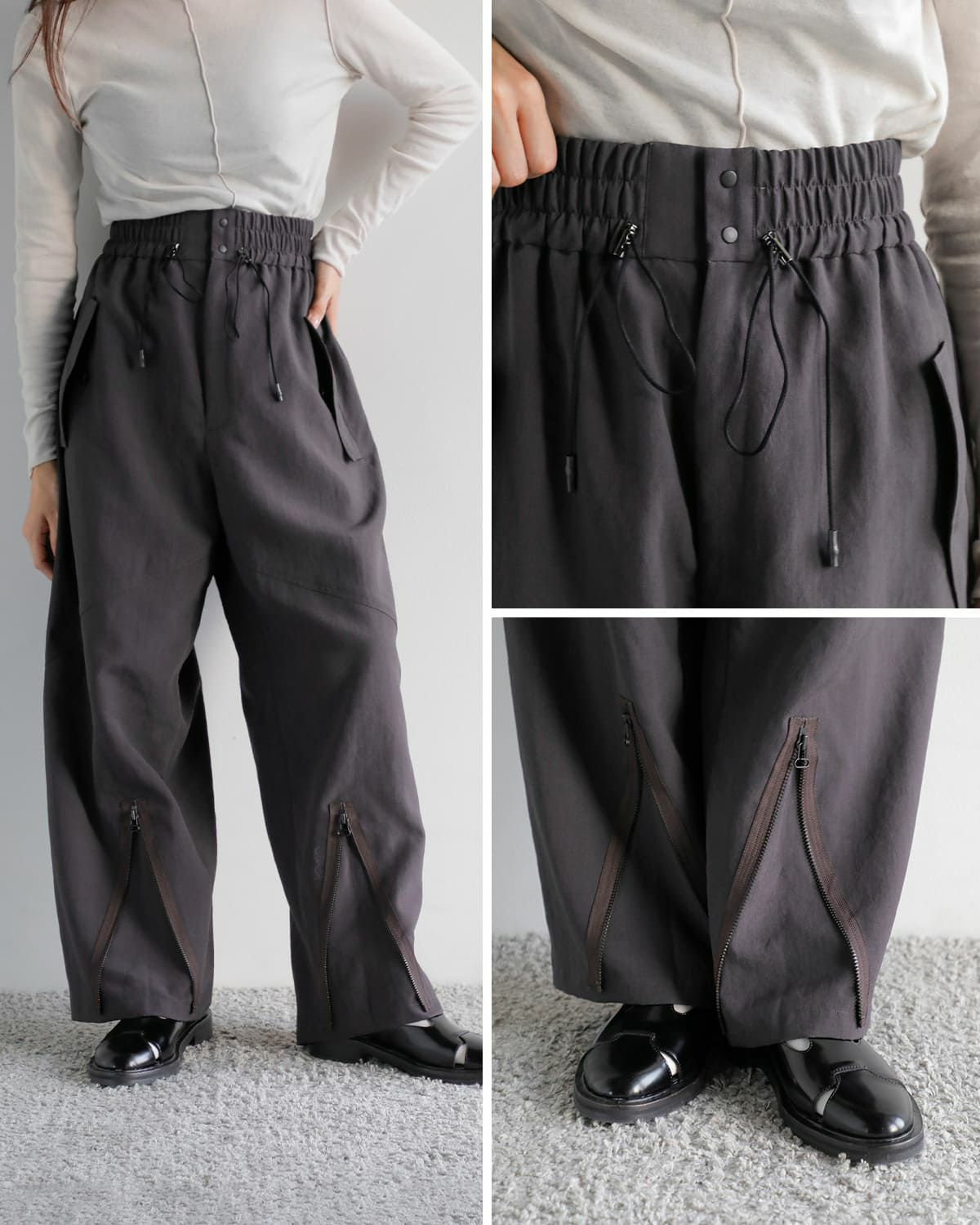 AKANE UTSUNOMIYA アカネウツノミヤ 撥水 イージー ミリタリー パンツ