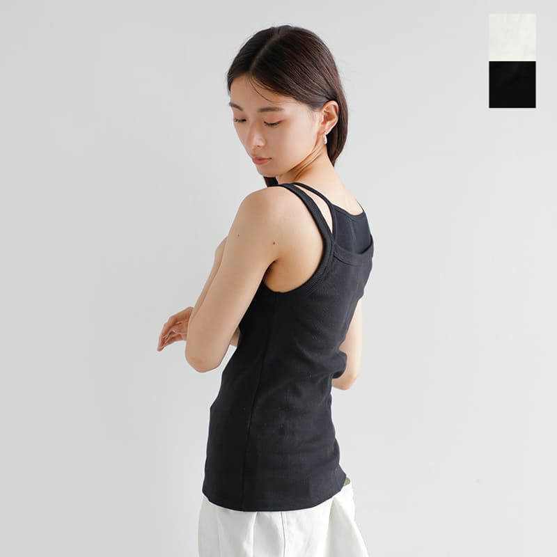 MANOF　シースルーレイヤードトップス　黒　マノフ　カットソー　Tシャツ MANOF マノフ “”SHEER NECK CUT TOPS シアーネックカット