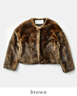 未使用　タグ付き✨ティッカ ウールファーショートコート ブルゾン カーキー 未使用 タグ付き✨ティッカ ウールファーショートコート