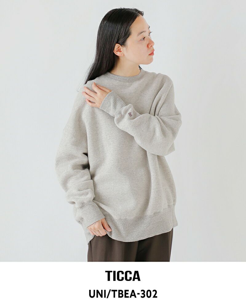 TICCA ティッカ コットン ダウニー 裏毛 プルオーバー UNI tbea