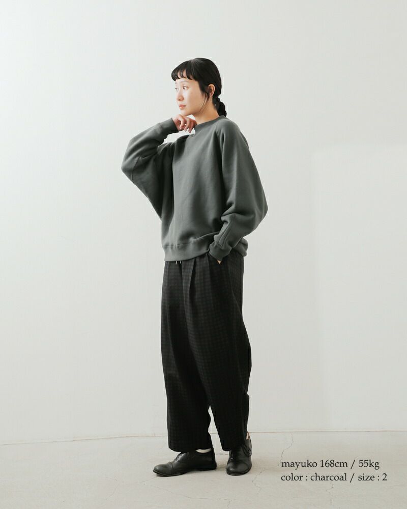 HAVERSACK ハバーサック 裏起毛 スウェット ラグラン プル