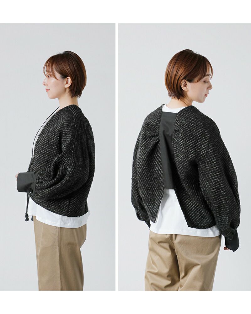 カシカシ様用　the mad shop ウールジャケット ヘリンボーン SI-HIRAI スーヒライ ウール スパーキーカルゼ/ヘリンボーン