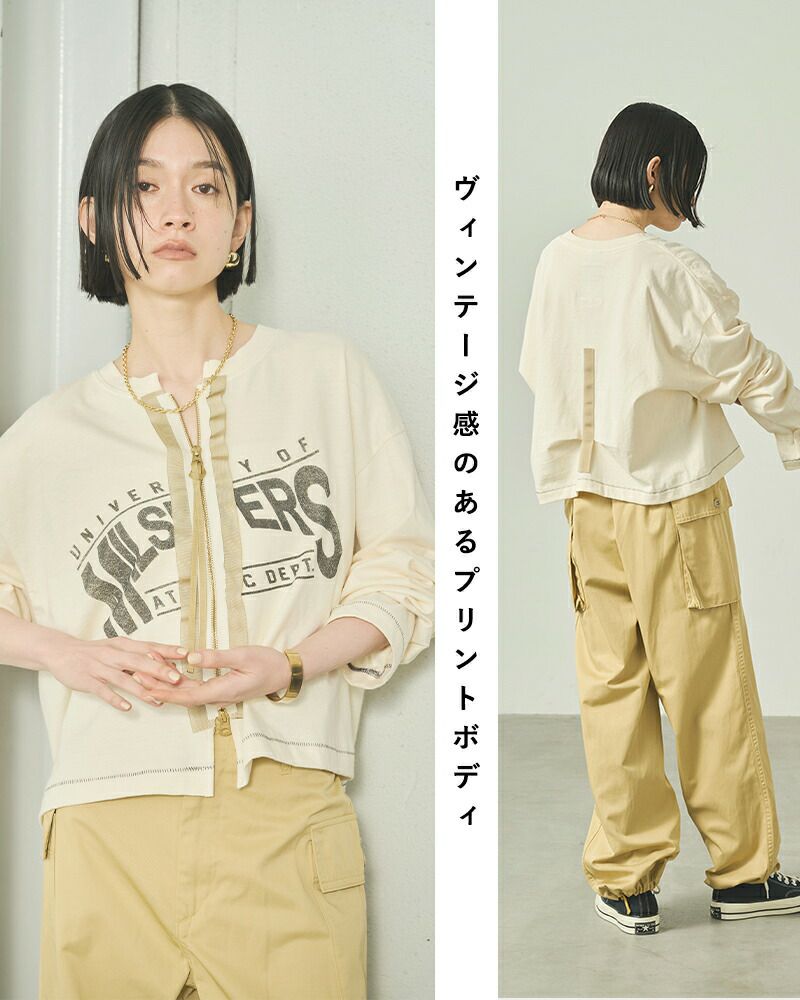 Markawareシャツカーディガン　カーキ ニット 配色トッパーカーディガン レディース(M カーキ×グリーン