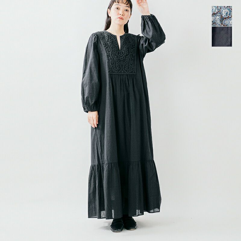 バージニア♪詰め合わせ Cotton Jacquard Marigold Print Shirring Dress | Pasand by ne