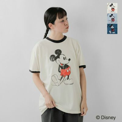 holiday ミッキー Tシャツ　リンガー　ホリデイ　ミッキーT Tシャツ シンゾーン THE SHINZONE MICKEY RINGER TEE ディズニー