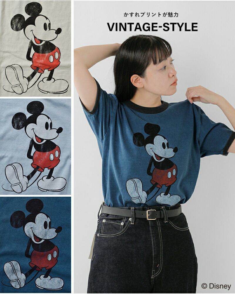 Goo.N ミッキー デザイン Lサイズ 34枚 Disney ミッキーマウス Tシャツ Lサイズ USAビンテージ黒ミッキー
