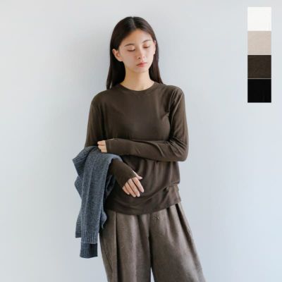 CHIGNON シニヨン テンセル インナー ロングスリーブ Tシャツ