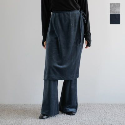 Gauze#(ガーゼ)コットンリネンデニムワイドストレートアトリエ