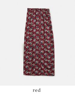 シンゾーン FLOWER BOUQUET PRINTED SATIN SKIRT Shinzone シンゾーン フラワー ブーケプリント サテン スカート
