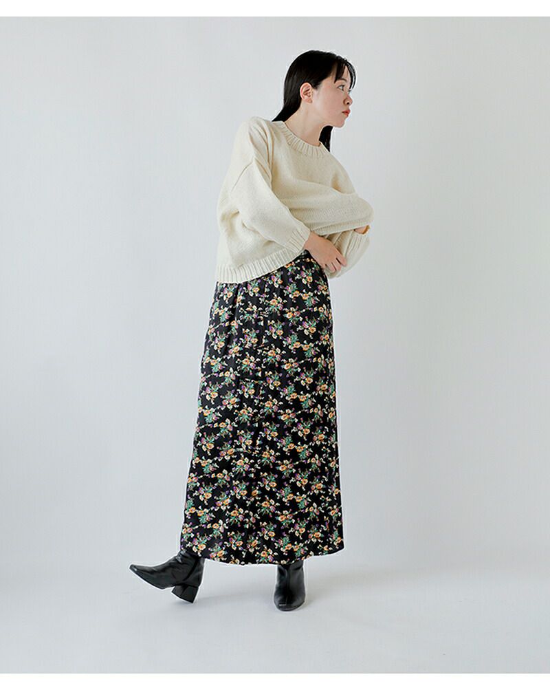 50%OFF】Shinzone シンゾーン フラワー ブーケプリント サテン