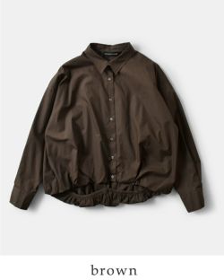 mizuiro ind ミズイロインド コットン バルーン シャツ 3-230094-mn