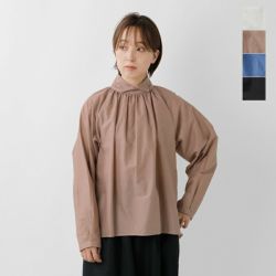 イングランド代表スタンドカラー00s mizuiro ind スタンドカラーコクーンシャツ | mizuiro