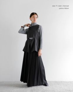 シニヨン　シアーブラック ジッパーベスト 68480649d04ae_1.jpg