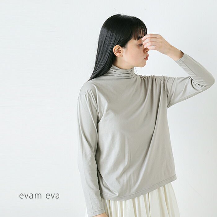 evameva✨オーガニックコットン カットソー 楽天市場】evam eva エヴァムエヴァ オーガニックコットン