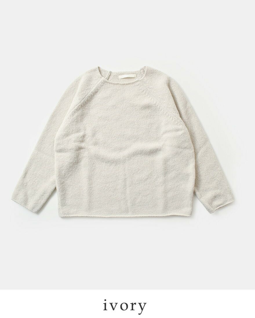 evam eva エヴァムエヴァ リニューウール ラグラン プルオーバー