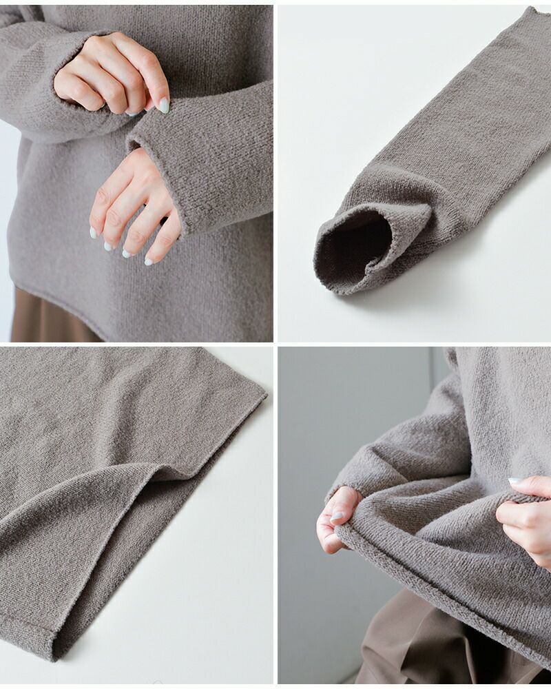 evam eva エヴァムエヴァ リニューウール ラグラン プルオーバー