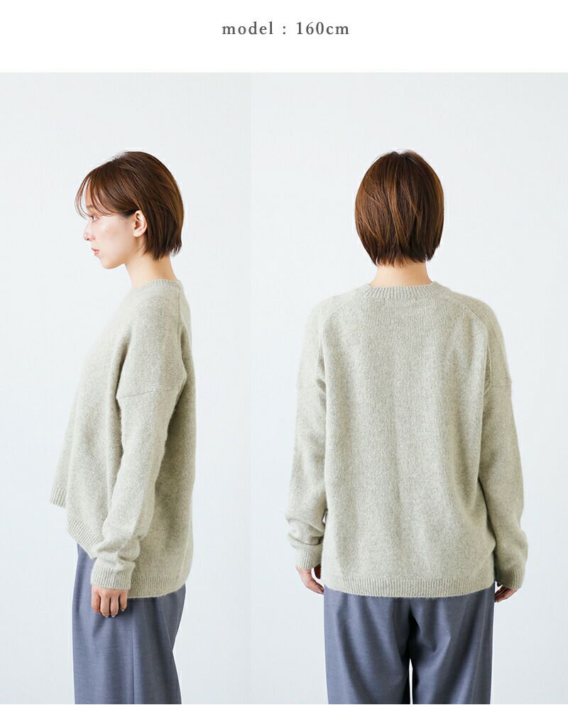 evam eva エヴァムエヴァ ウール フォックス プルオーバー