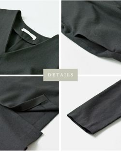 evam eva エヴァムエヴァ ウール Vネック ワンピース e253t155