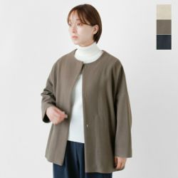 未使用　evam eva ショートコート evam eva エヴァムエヴァ ウール リバーショート コート e233t160-mn