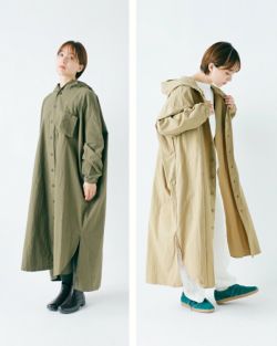 g グラム コットン フード コート ワンピース g-631-yo 2025aw