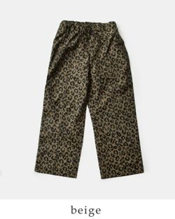 クーポン対象】kha:ki カーキ ジャガード レオパード ワイド イージー