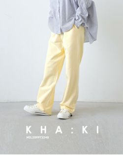 20%OFF】kha:ki カーキ ハイゲージ裏毛 ストレート スウェット パンツ