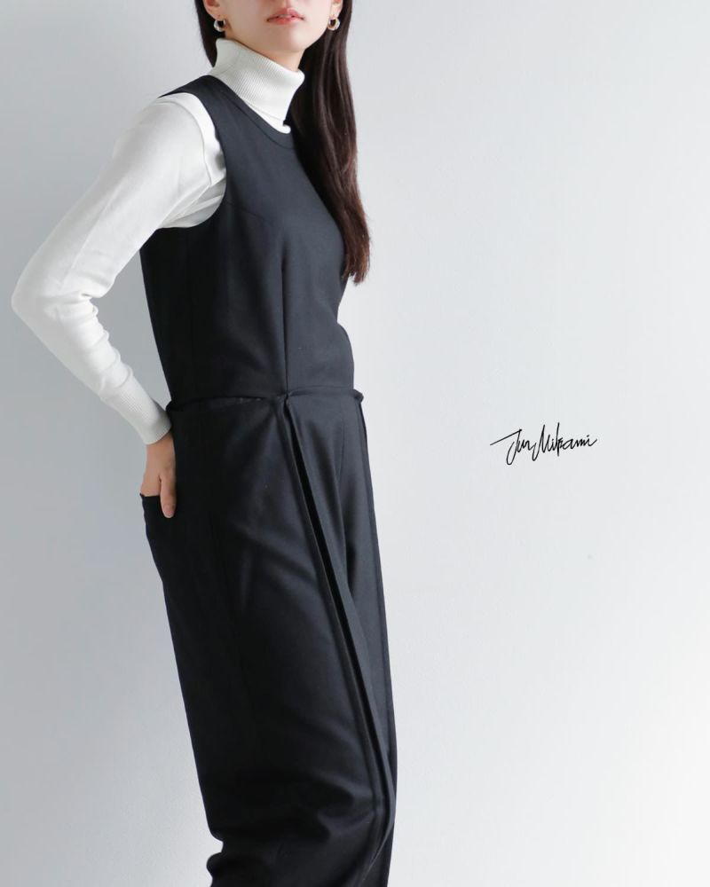 JUN MIKAMI ジュンミカミ ウール フラノ ジャンプスーツ 25aw-2