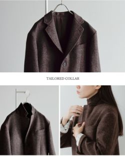 Scye サイ ウール シェットランド へリンボーン ツイード ブレザー