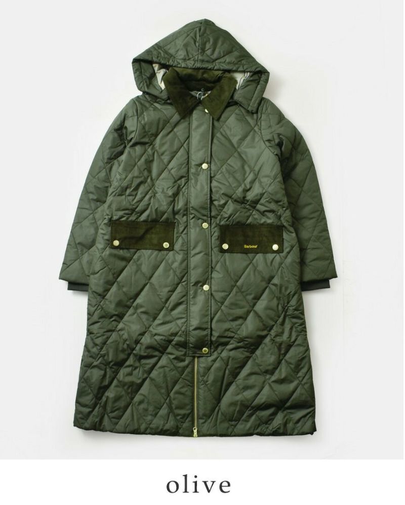 Barbour バブアー メレディス キルティング ロング ジャケット