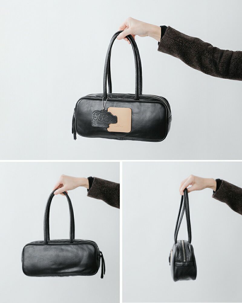 Scye サイ ソフトレザーパファー ミニボストンバッグ “Soft Leather