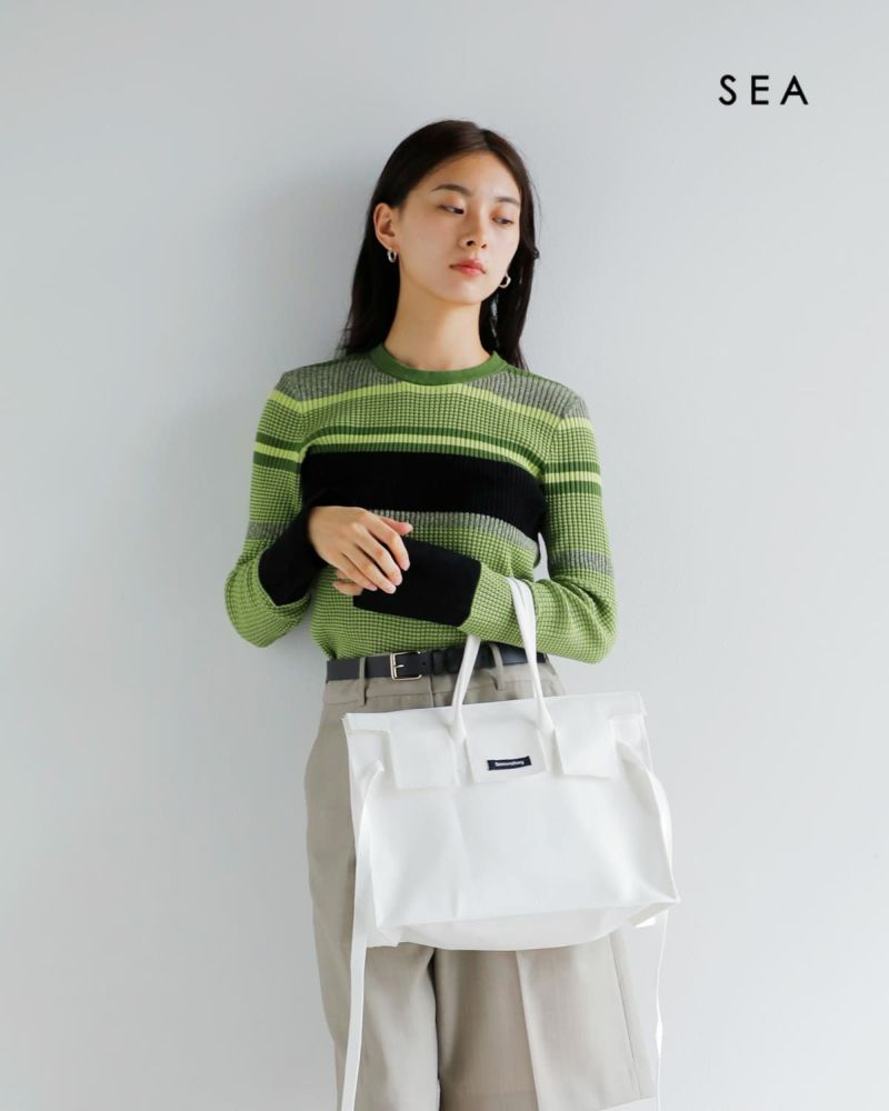 SEA シー キャンバス パロディー バッグ Mサイズ 110106334-ms