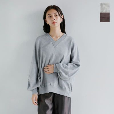 ciota ショートスリーブスウェットシャツ CIOTA 半袖スウェットシャツ, Light Top Gray – Navyblue