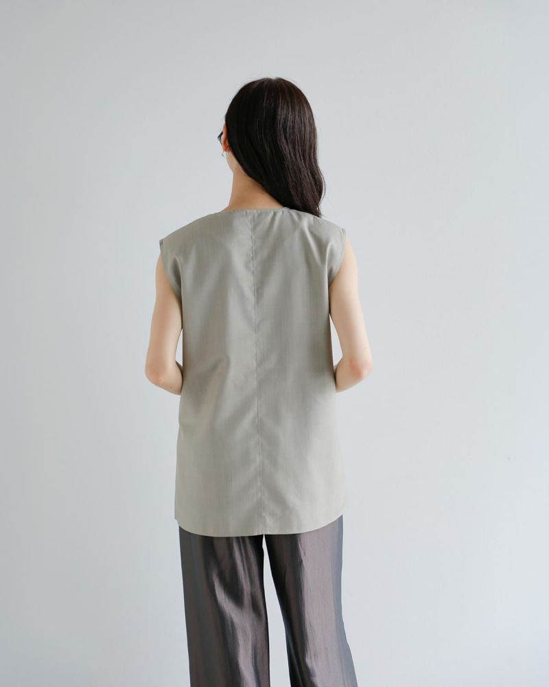 anuke アンヌーク Vネック ステッチ ベスト “Vneck Stitch Vest