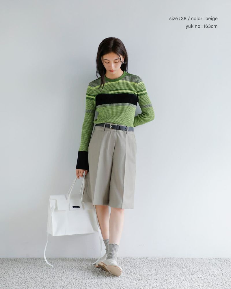 センバツハン 接触冷感】 ピケハイパーストレッチ クロップドパンツ | JANTZEN