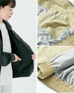 and wander アンドワンダー 撥水 ライトジャケット “water repellent