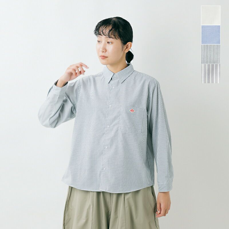 DANTON⭐︎美品 DANTON ダントン レディース オックスフォード バンドカラー