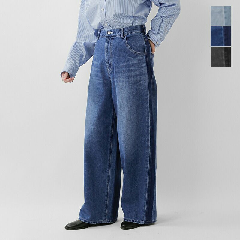 Johnbull ジョンブル ライン デニム パンツ jl253p10-nk レディース