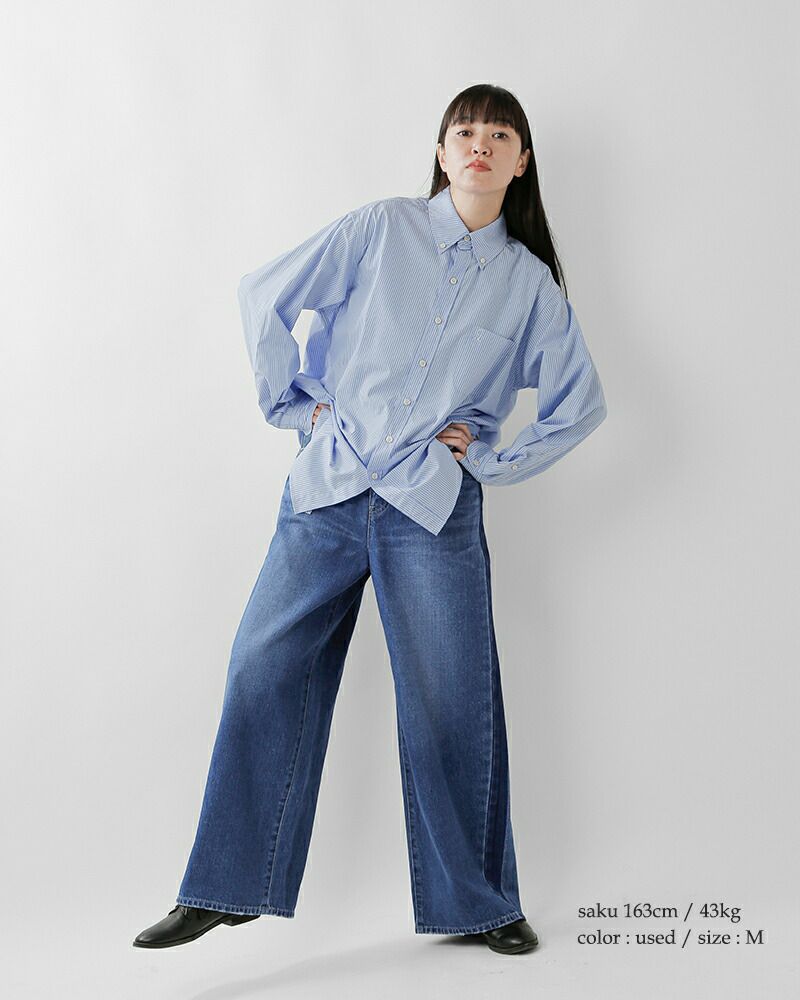 Johnbull ジョンブル ライン デニム パンツ jl253p10-nk レディース