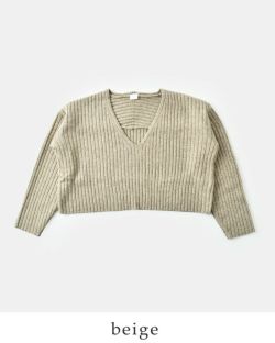 未使用♥C.T. PLAGE ／モヘアフーデッドショート丈ニット／ライトベージュ 未使用♥C.T. PLAGE ／モヘアフーデッドショート丈ニット／ライト