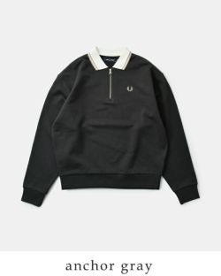 FRED PERRY フレッド ペリー コットン ハーフジップ ポロ スウェット