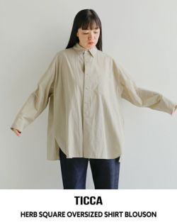 TICCA ticca ティッカ　ハーブノーカラーシャツ TICCA |ハーブノーカラーシャツ/TBEA-111 – H+HELIOTROPE