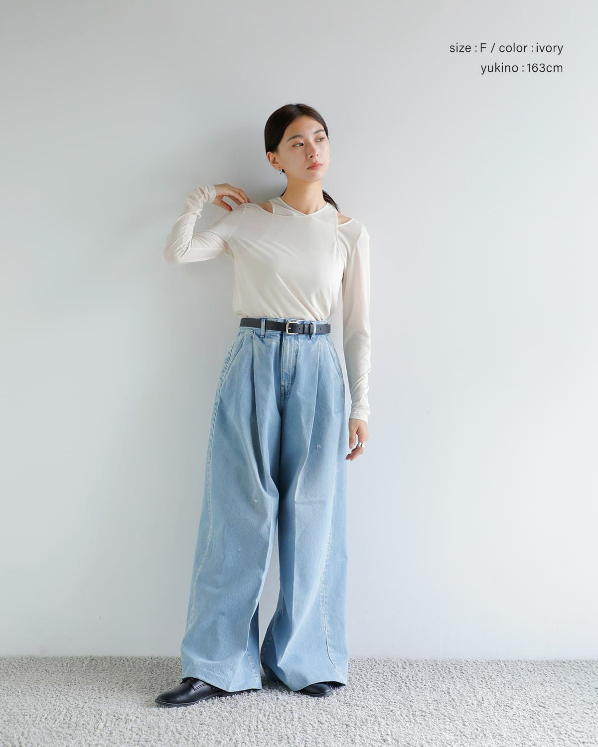 Hella ヘラ レイヤード シアー トップス “LAYERED SHEER TOPS” h253-11