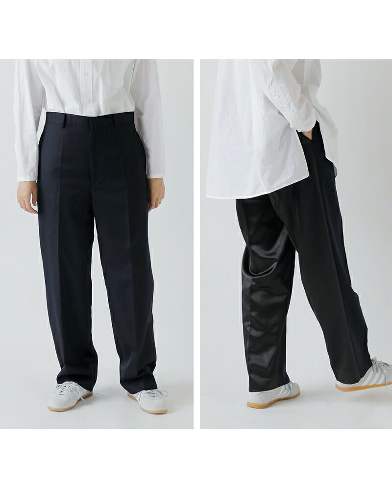 クーポン対象】YLEVE イレーヴ ストレート トラウザー パンツ “WOOL