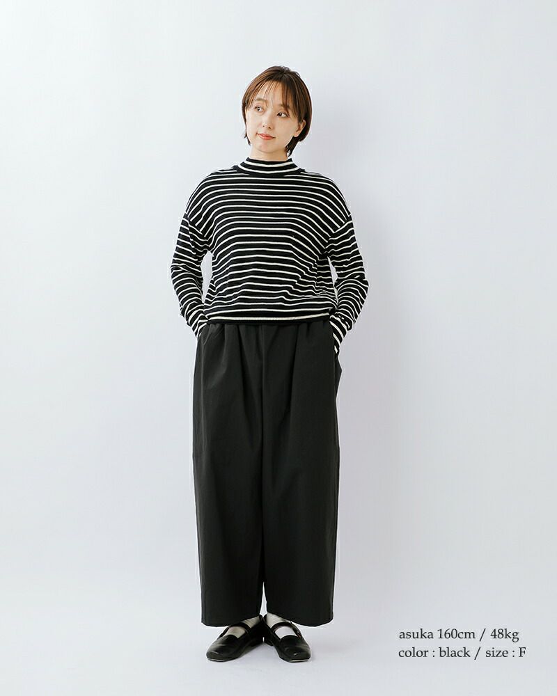 g グラム リラックス コットン ワイド パンツ g-619-mt レディース