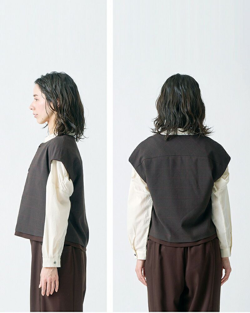 eyden着用　ballin人気ベスト 中々出回ってないです。 20%OFF】kelen ケレン リバーシブル デザイン ベスト “YAE