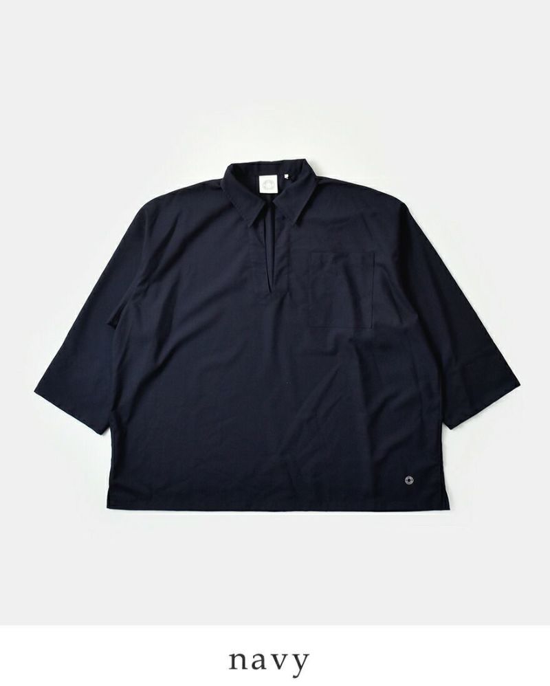 オーチバル・オーシバル ブラウス ORCIVAL  ストレッチブロード スキッパー ロングシャツ or-b0419twr  ☆☆ クーポン対象 30%OFF】ORCIVAL オーチバル オーシバル ストレッチブロード