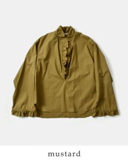 【美品】 LOEFF ロエフ フリルカラーブラウス LOEFF ロエフ コットンブロード フリル スキッパー シャツ 8821