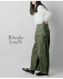 ロドリリオン　rhodolirion カーゴパンツ RHODOLIRION ロドリリオン コットン ヘリンボーン ユーティリティ