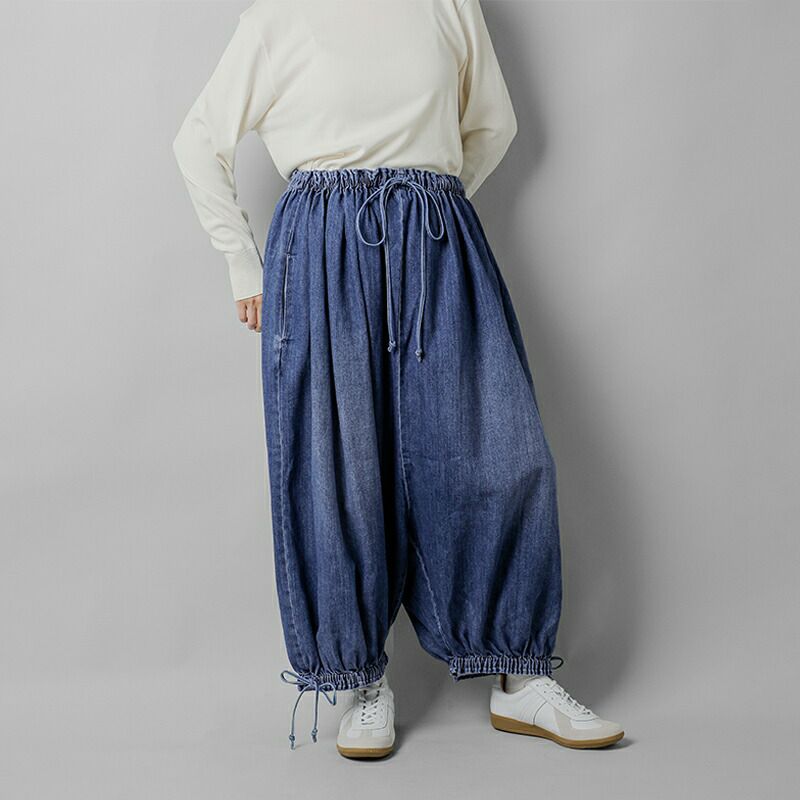 RHODOLIRION ロドリリオン バルーン ユニタード デニム パンツ